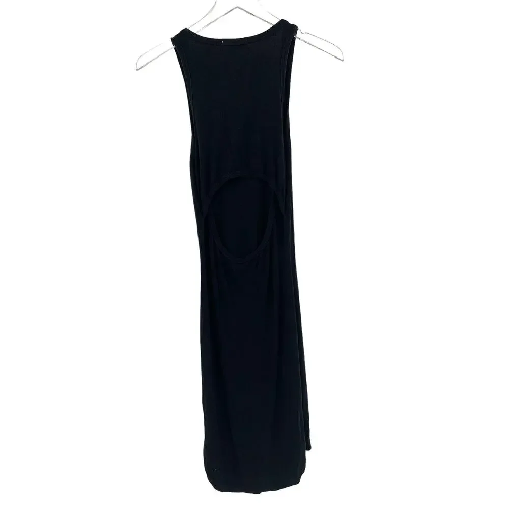 HOUSE OF HARLOW 1960 Sheath Dress Size XS Black Back Cutout NEW Sleeveless - Picture 6 of 7